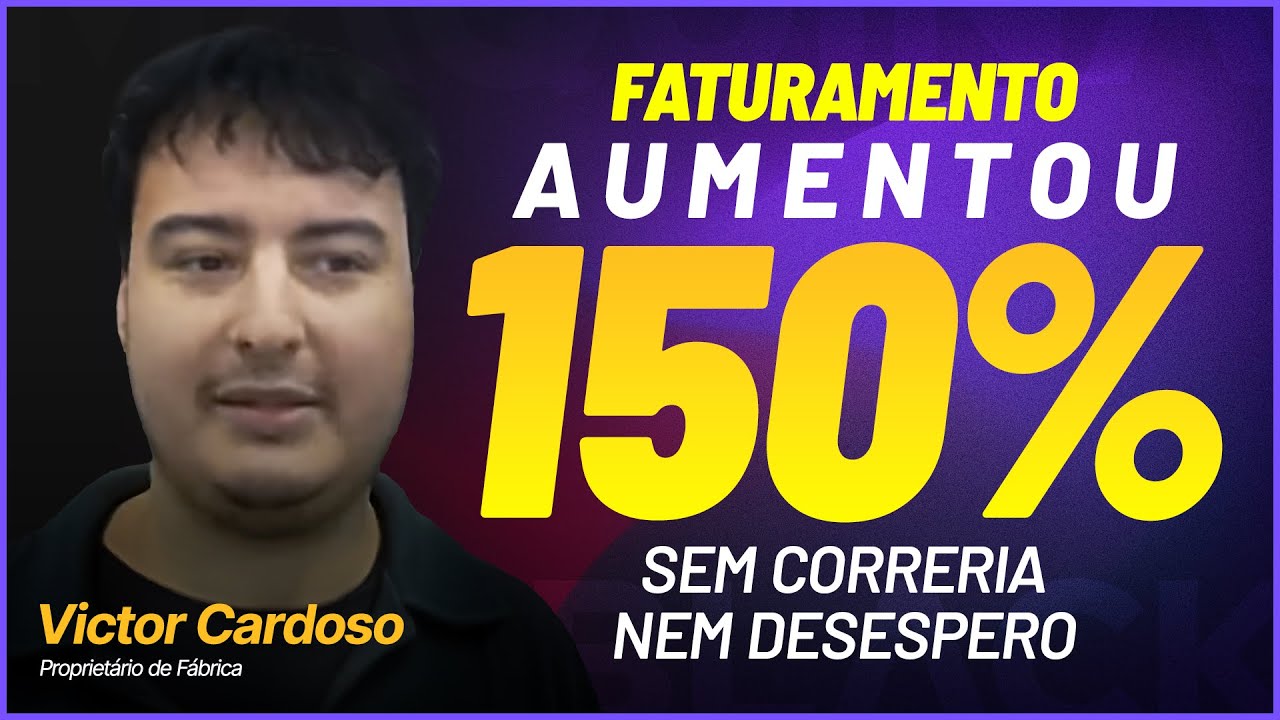 Victor Cardoso: faturamento aumentou 150% sem correria